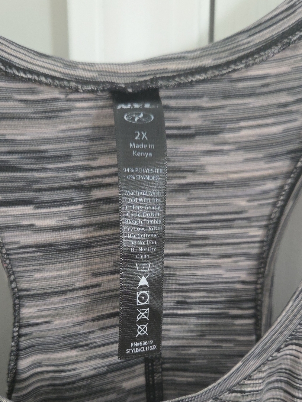 NFL Women's Gray Racerback Tank Top - Picture 2 of 2
